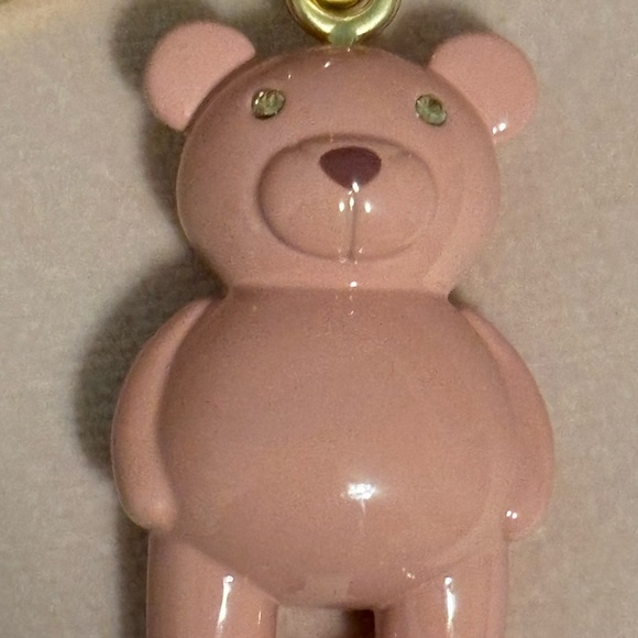 NWT Coach Teddy Bear Keychain / Charm - Pink - Picture 5 of 6